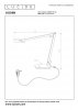 Lampa biurkowa stołowa LED czerwona minimalistyczna klasyczna nowoczesna ściemnialna OGDEN 56505/06/32 LUCIDE